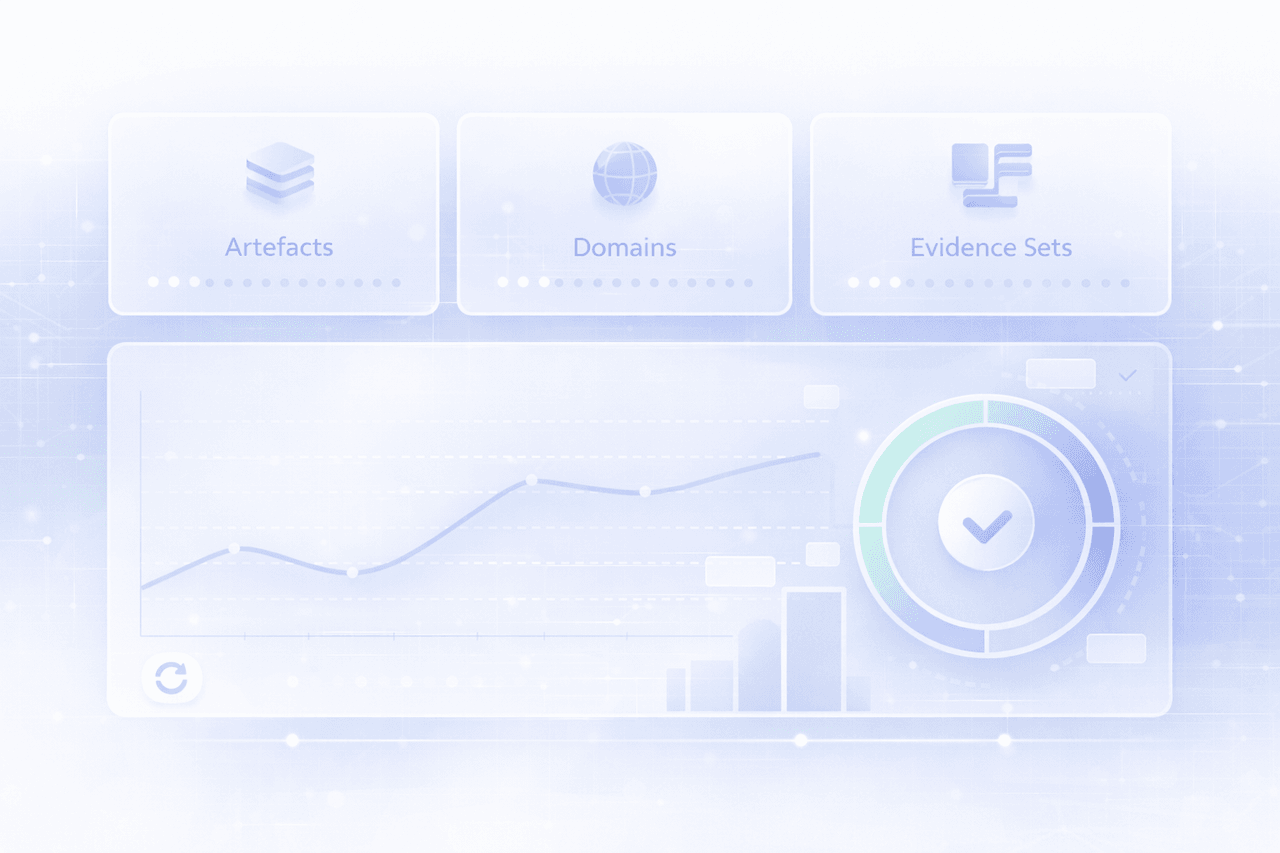 Trust metrics dashboard illustration